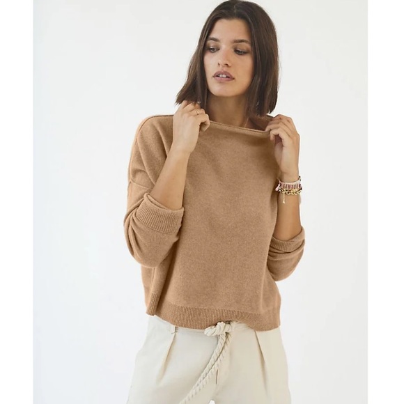 Pilcro Anthropologie Cashmere Women's Tan Sweater - Picture 2 of 4